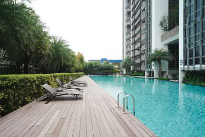 Swimming pool at TRE Residence in Geylang