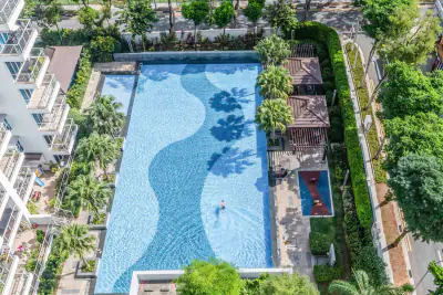 Swimming pool at Mera Springs in Newton &amp; Novena