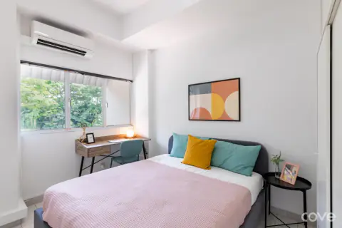 Standard room with a queen bed at Apollo Garden in Upper Changi