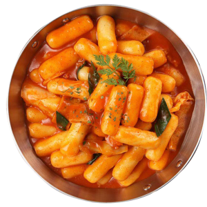 famous spicy rice cakes or tteokbokki